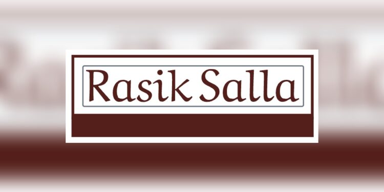 Rasik Salla's website's logo.