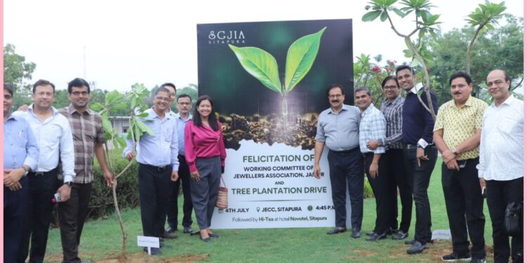 SGJIA Jaipur tree plantation